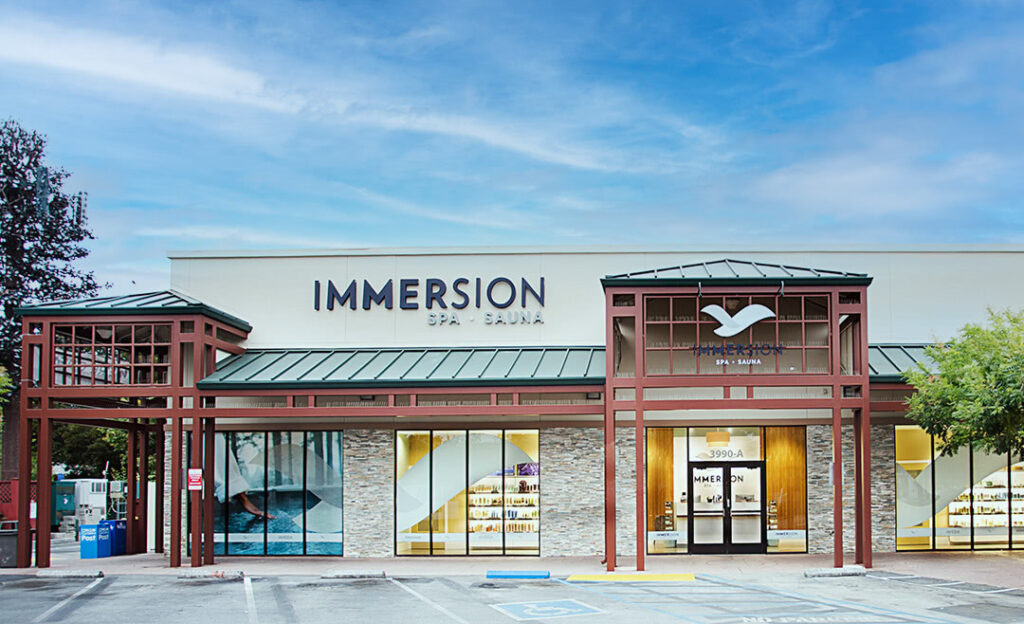 immersion spa front